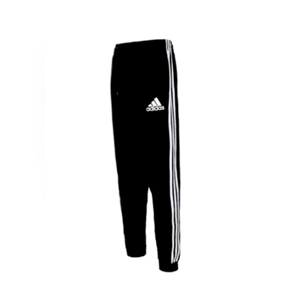 NWT Adidas Men Essentials Tapered 3-Stripes Track Pant Black Size XL 36-38 waist